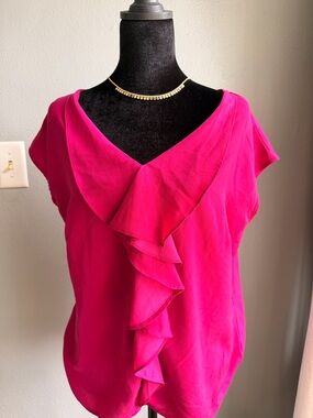 Worthington Petite Fuchsia/Pink Top